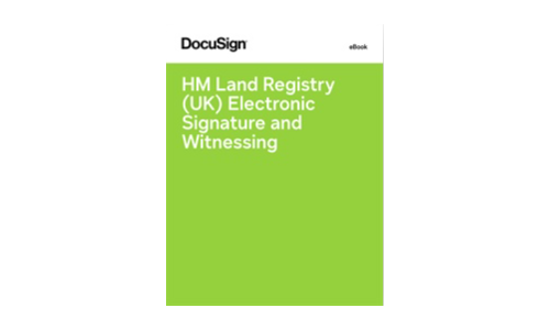 HM Land Registry (Wielka Brytania) Podpis elektroniczny i świadek