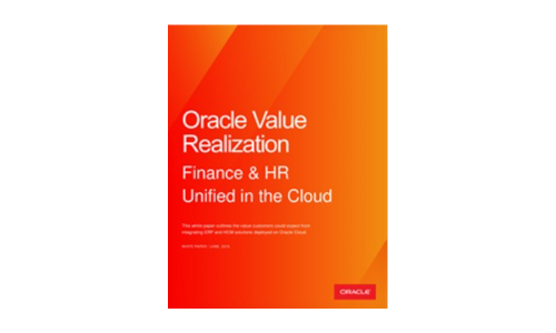 Oracle Value Realizowanie: Finanse i HR ujednolicone w chmurze